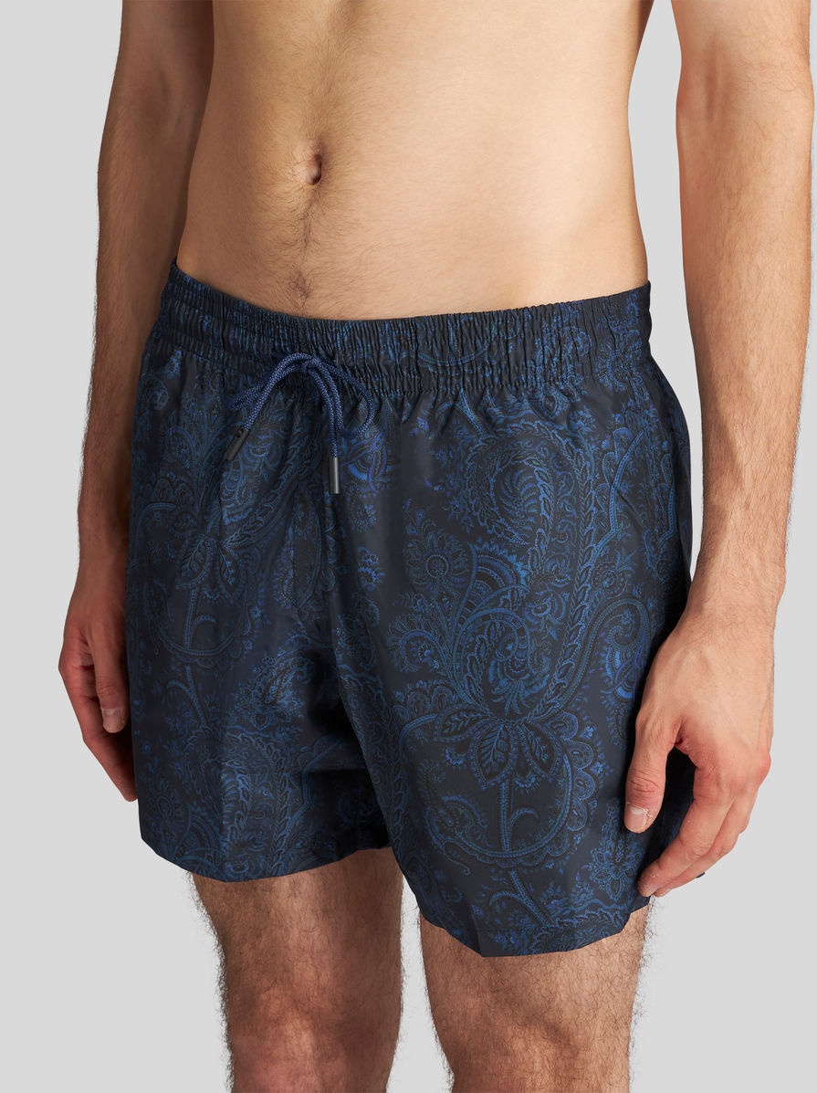 PAISLEY PRINT SWIM SHORTS - 3