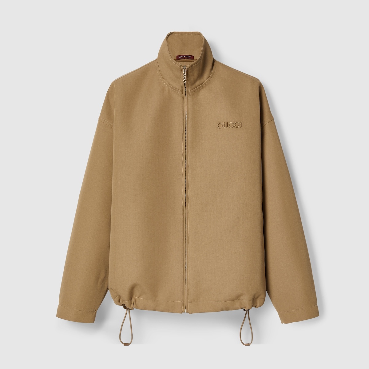 Acetate Gabardine bomber jacket - 1