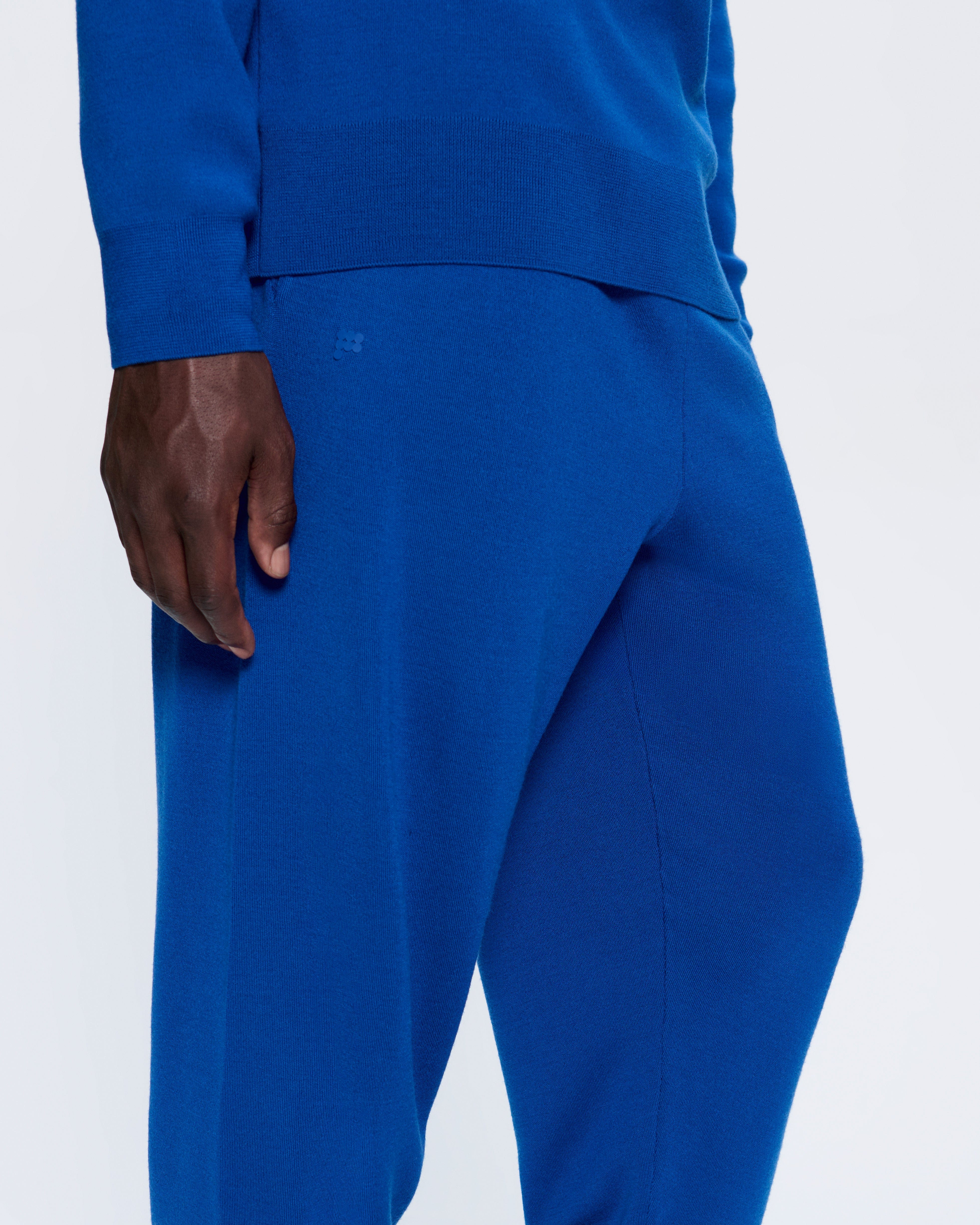 Mens DNA Regenerative Merino Wool Track Pants - Earth Blue - 4