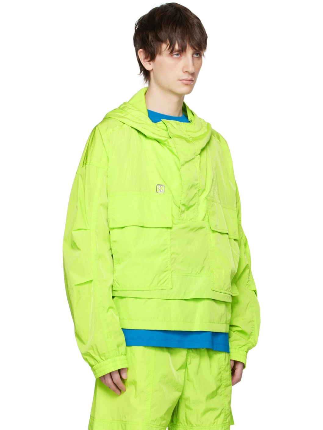Green Paneled Jacket - 2