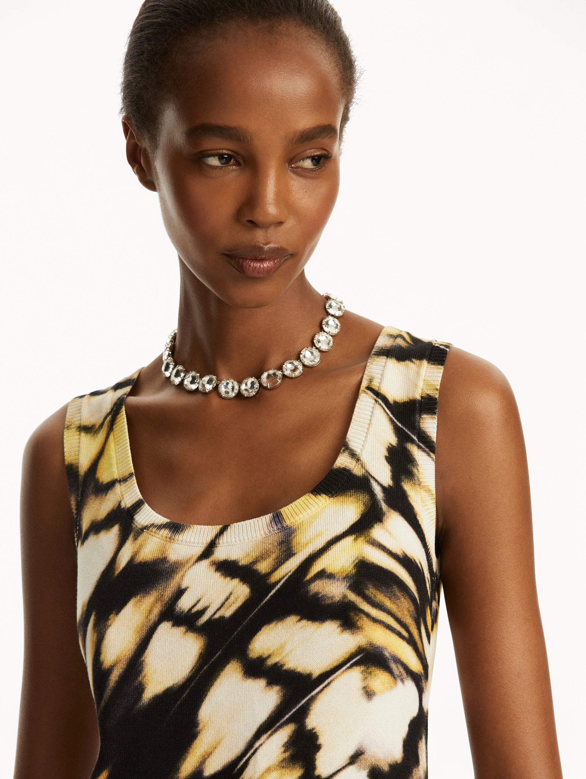 ABSTRACT BUTTERFLY PRINTED TANK - 6