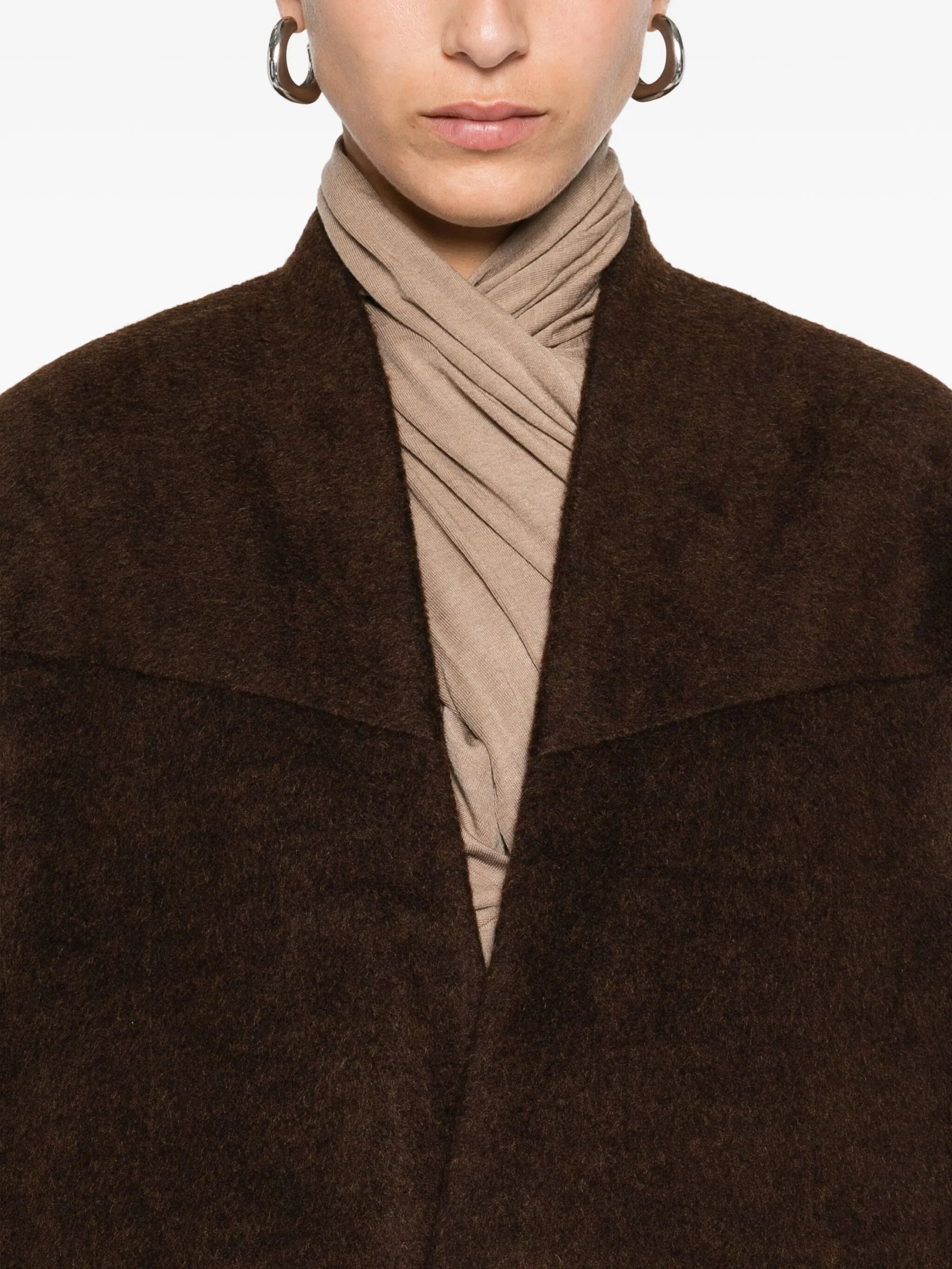Mute button-front overcoat - 5