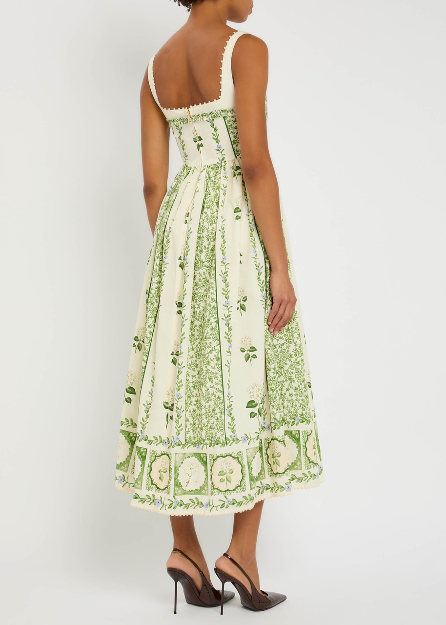 Agua BY Agua Bendita Barbara Wild Floral-print Cotton Midi Dress - 3
