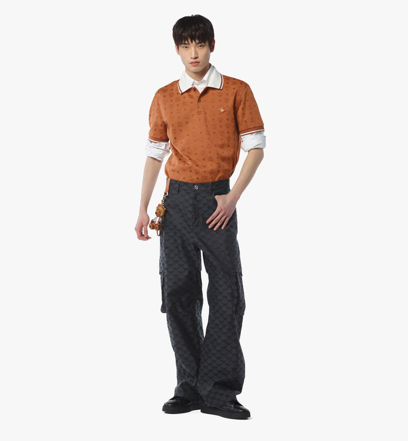 MCM Piqué Polo in Monogram Jacquard outlook