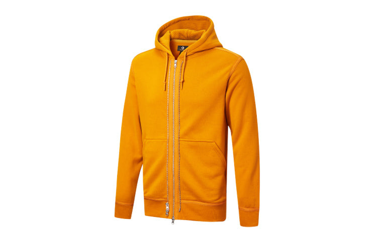 Converse All-zipper Sports Casual HoodedShirts Unisex Orange 10019463-A06 - 2