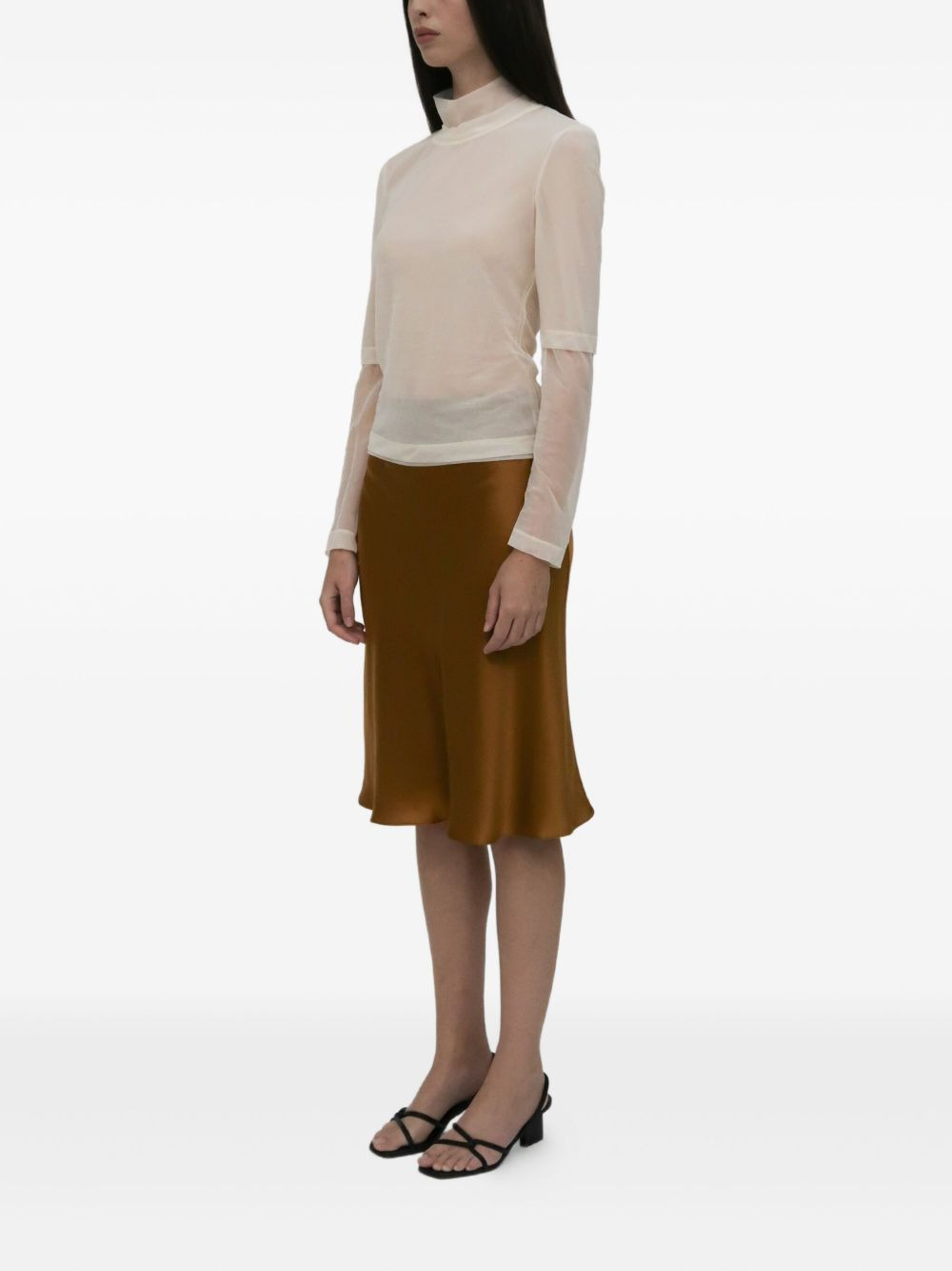 Bias silk skirt - 3
