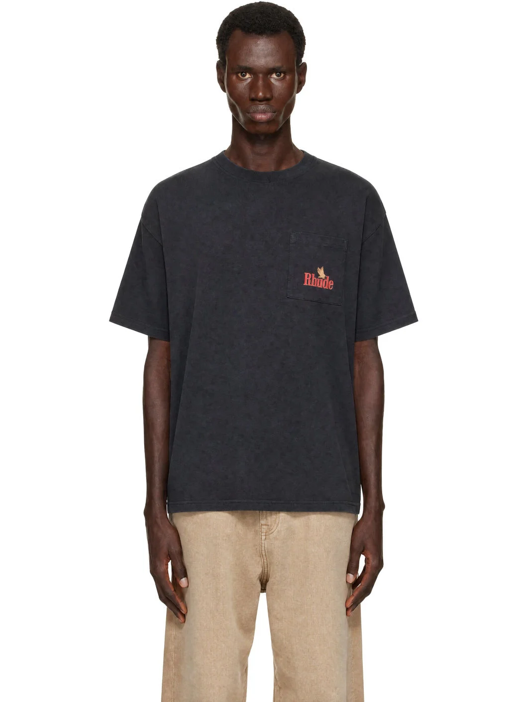 Black 'American Spirit' Pocket T-shirt - 1