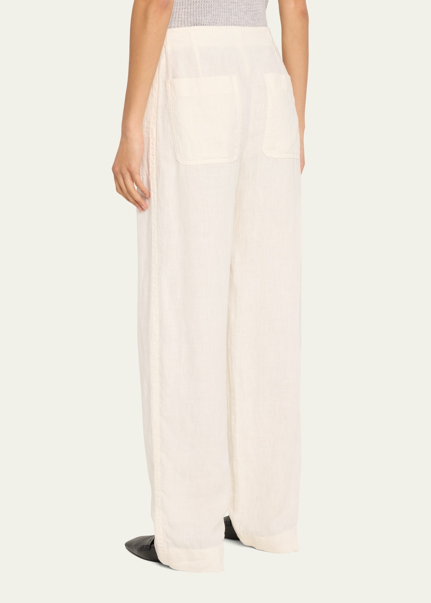 Hemp Wide-Leg Utility Pants - 3