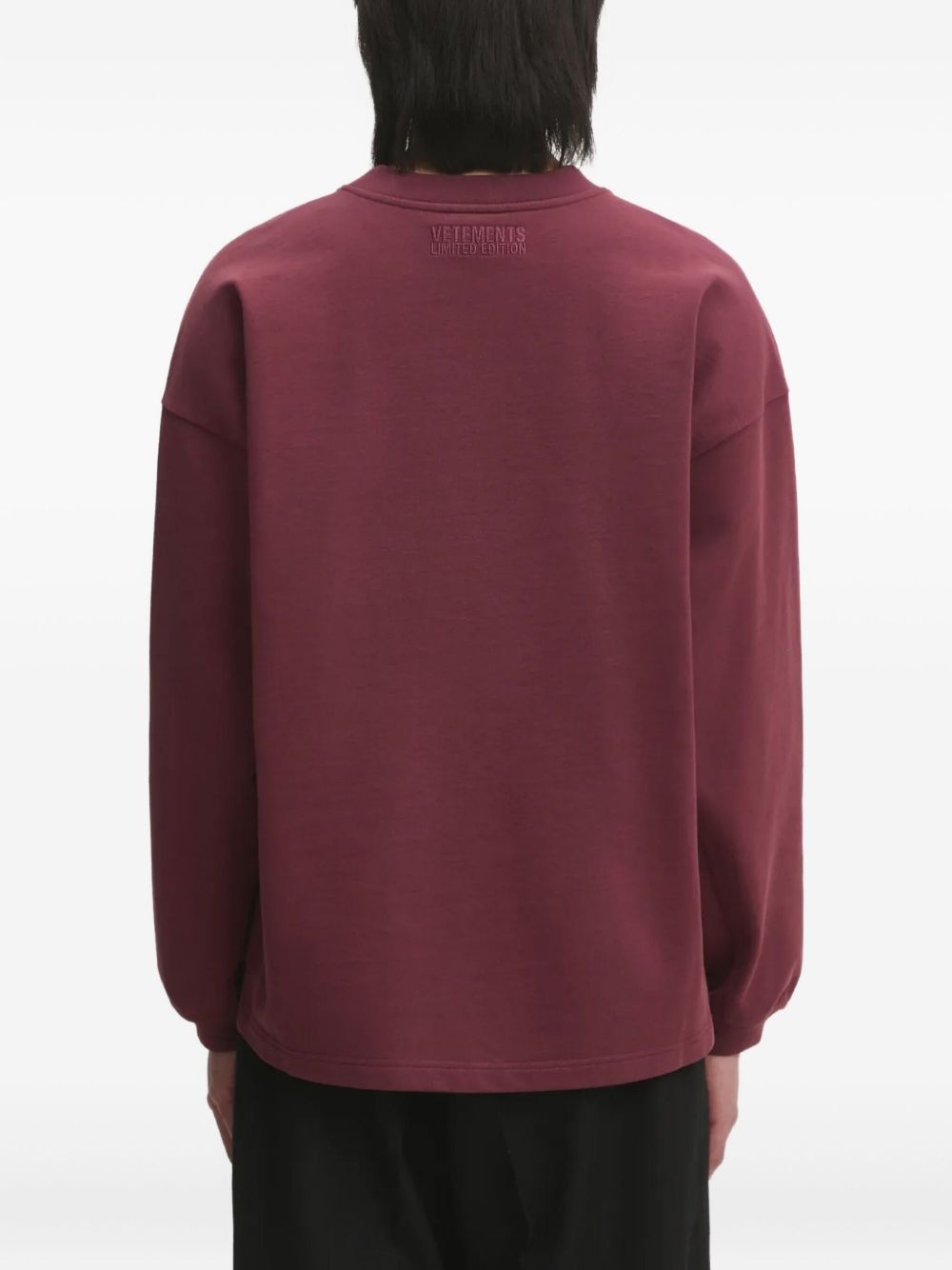 logo-embroidered sweatshirt - 3