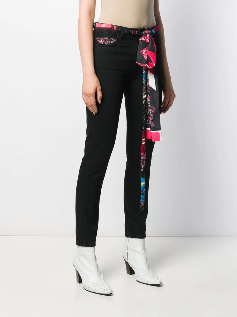 silk bandana skinny jeans 3
