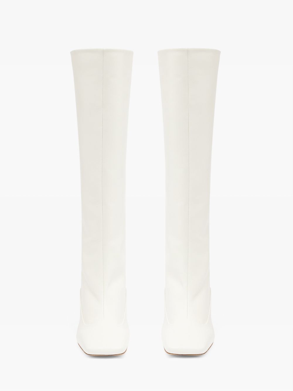 CHAIN HEEL HIGH BOOTS - 4