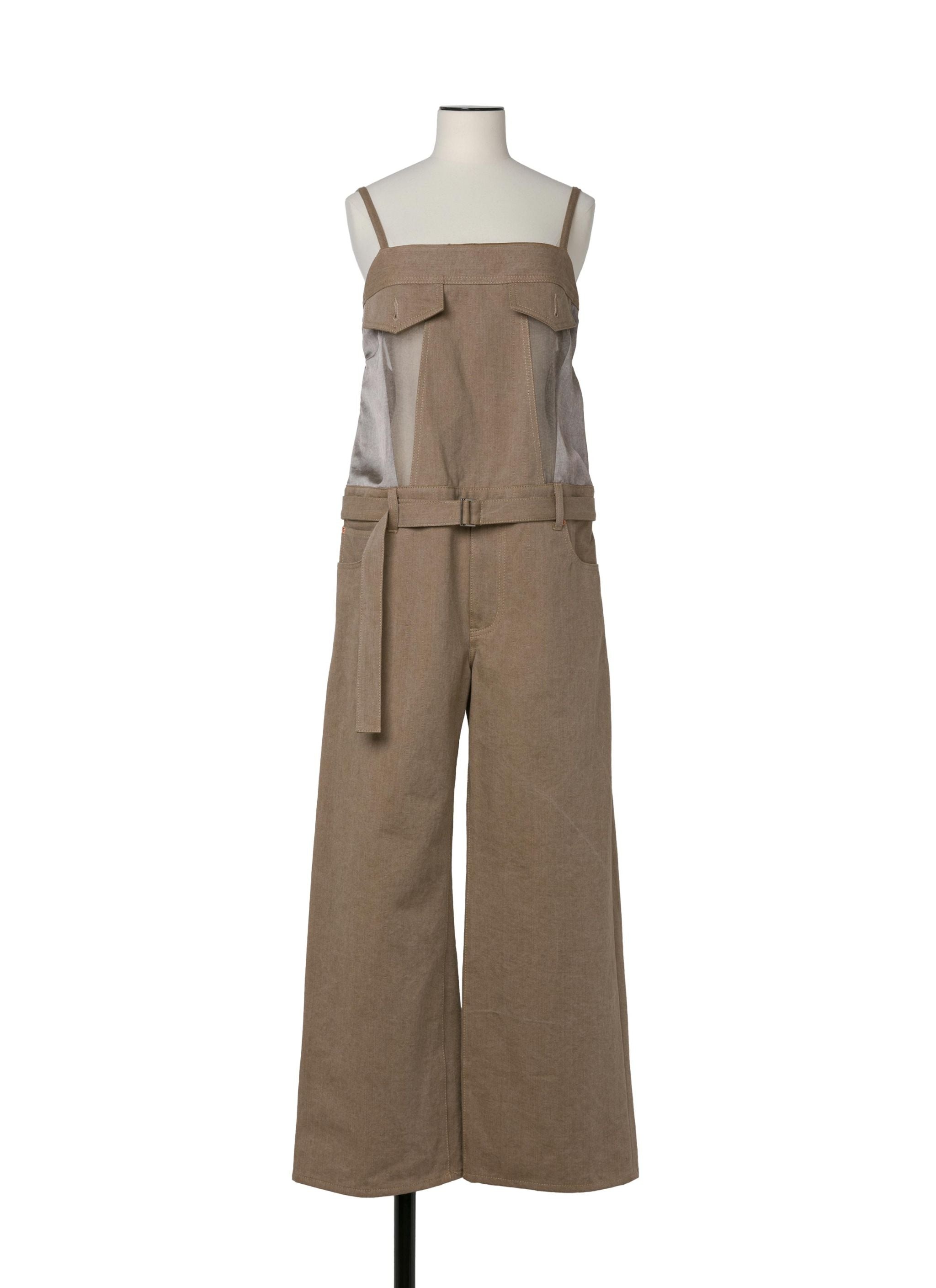 Denim Mix Jumpsuit - 1