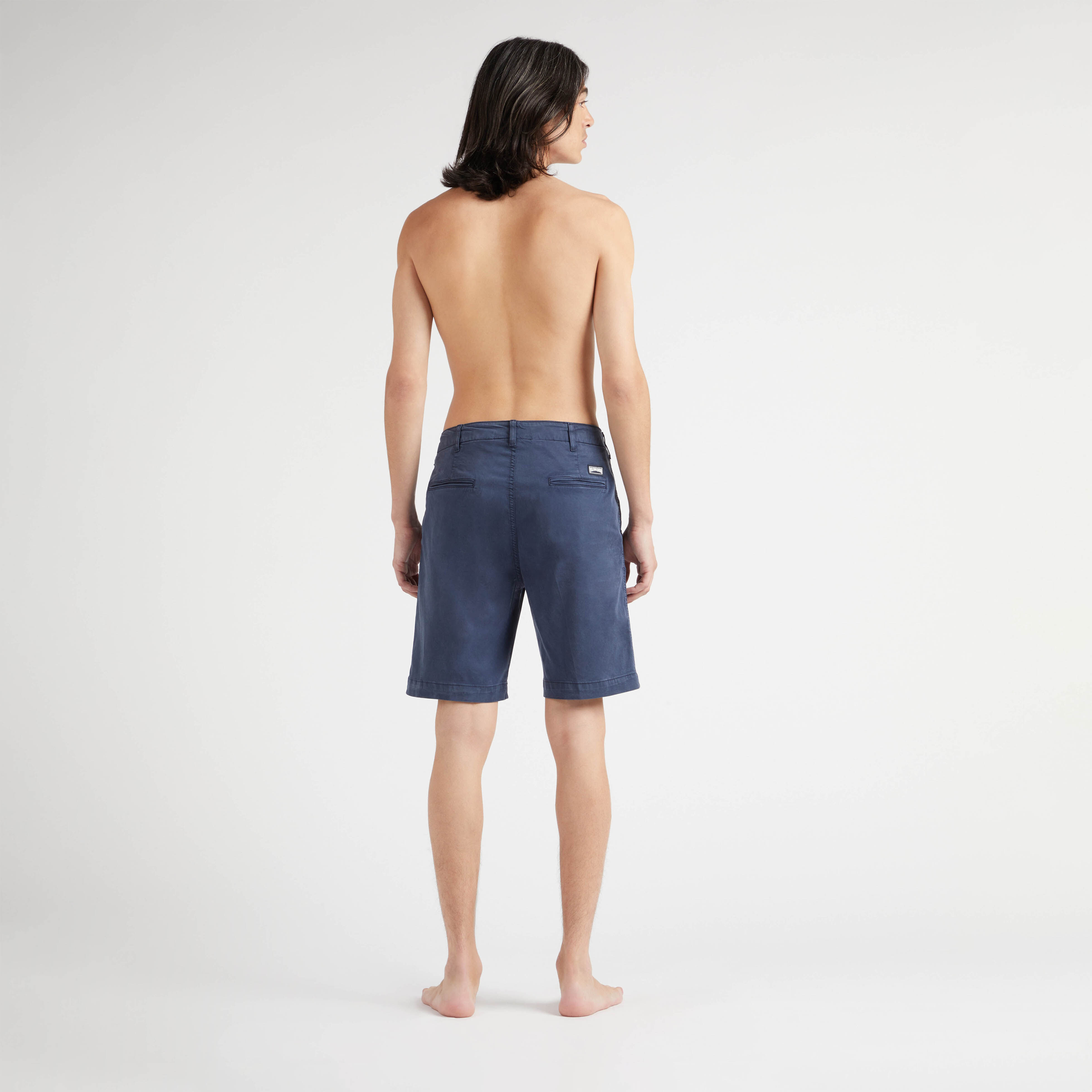 Men Tencel Satin Bermuda Shorts Solid - 4