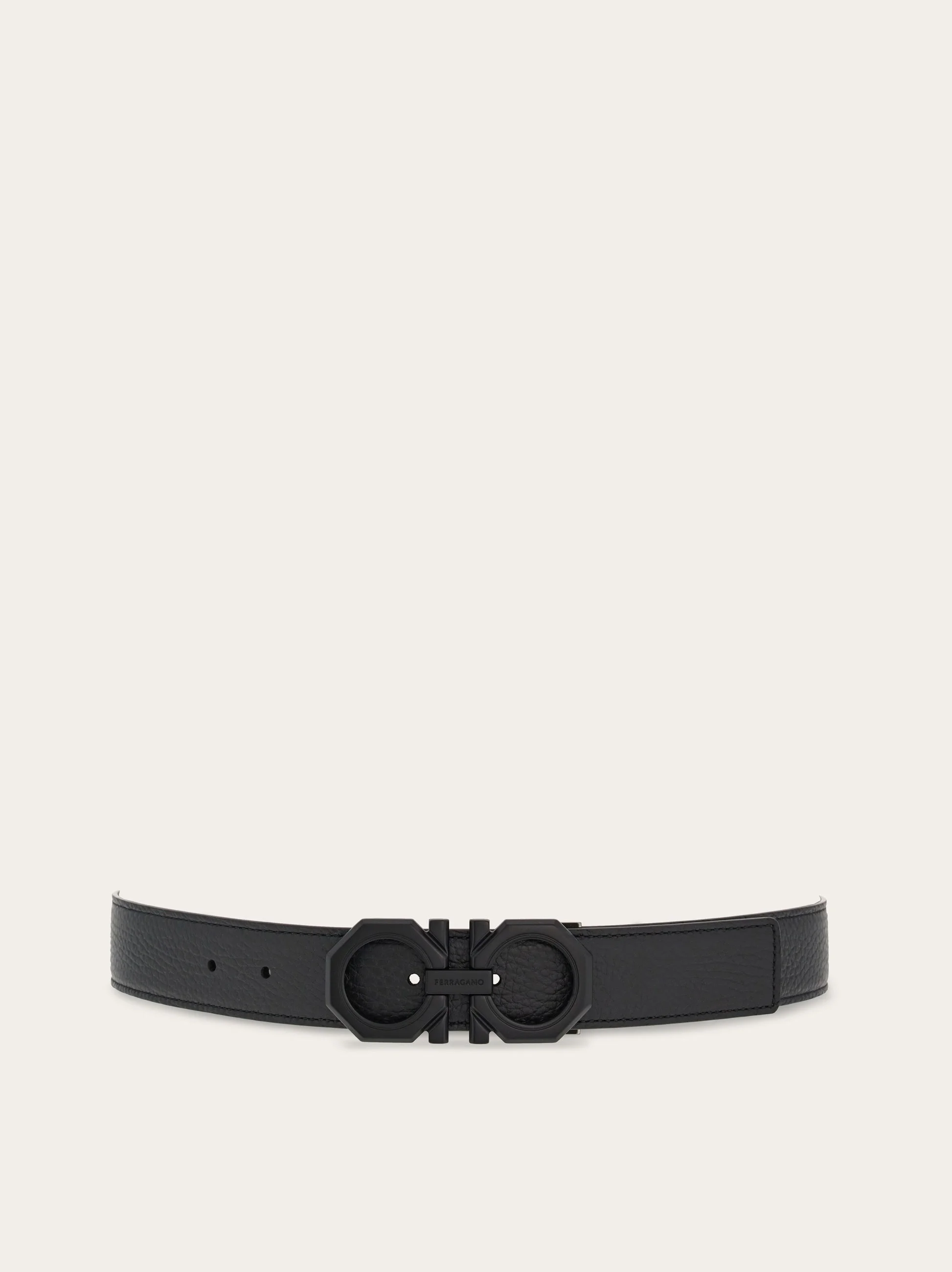 Reversible and adjustable Gancini belt - 1