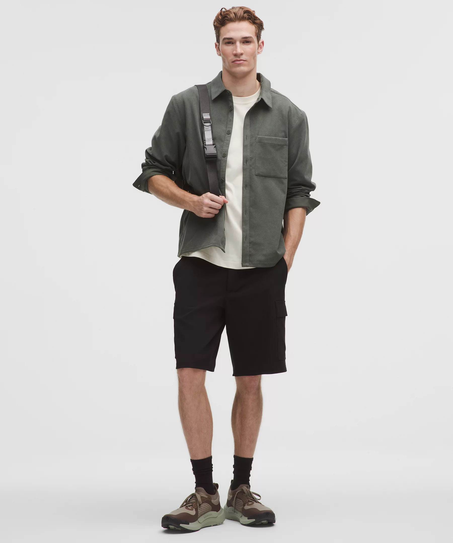 Corduroy Relaxed-Fit Long-Sleeve Button-Up Shirt - 2
