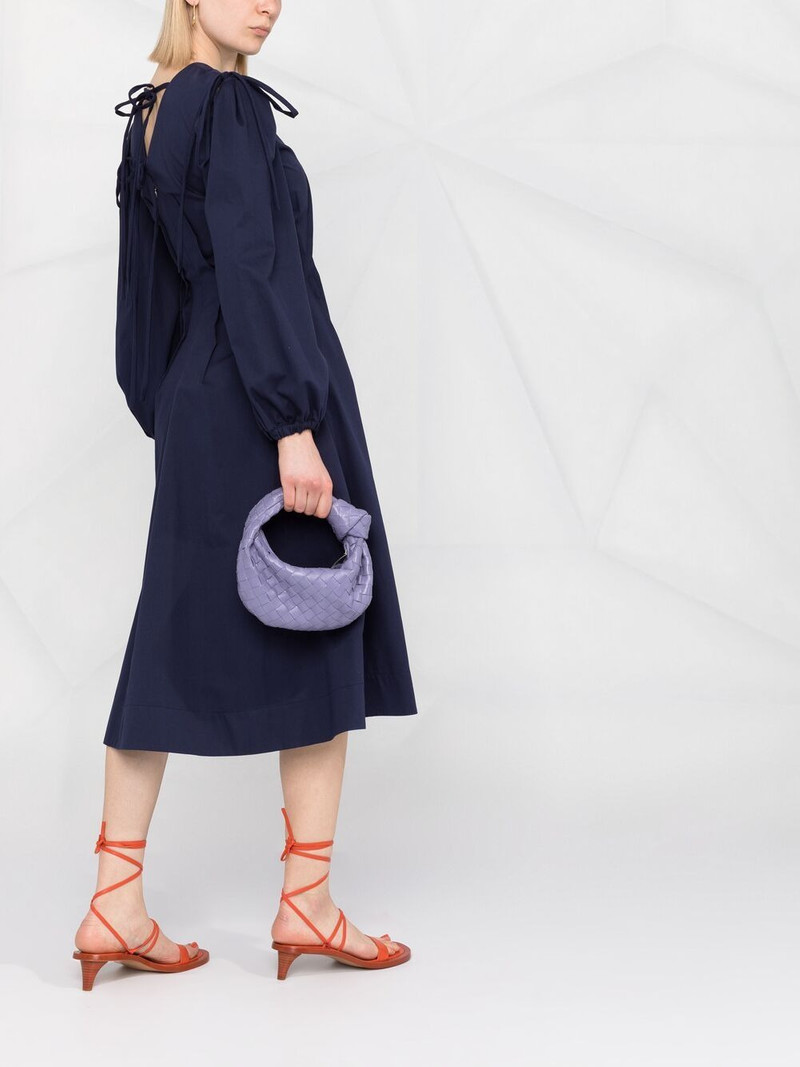 long-sleeve A-line dress 6