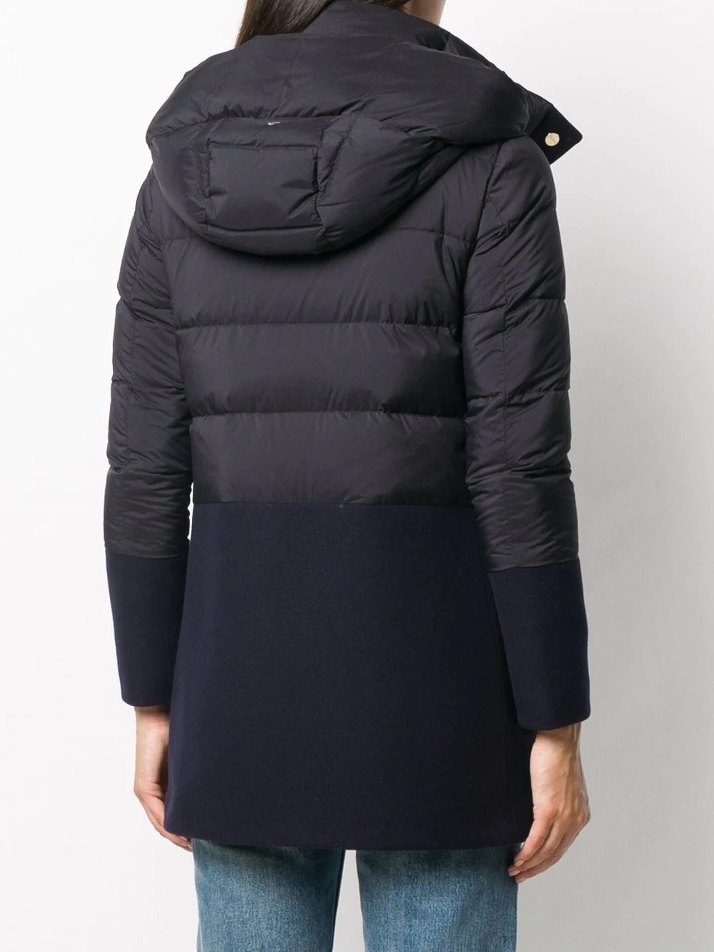 panelled padded coat - 4