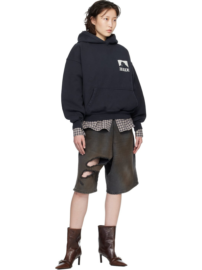 Rhude Black Moonlight Pack Hoodie outlook