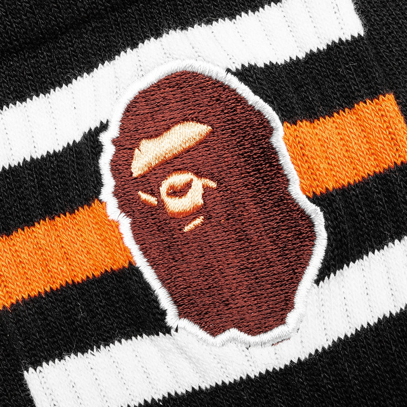 A BATHING APE® APE HEAD SOCKS - BLACK outlook