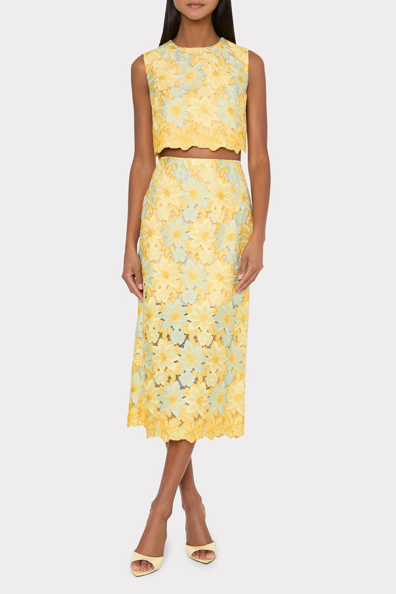 MILLY Alina Lace Sleeveless Top outlook