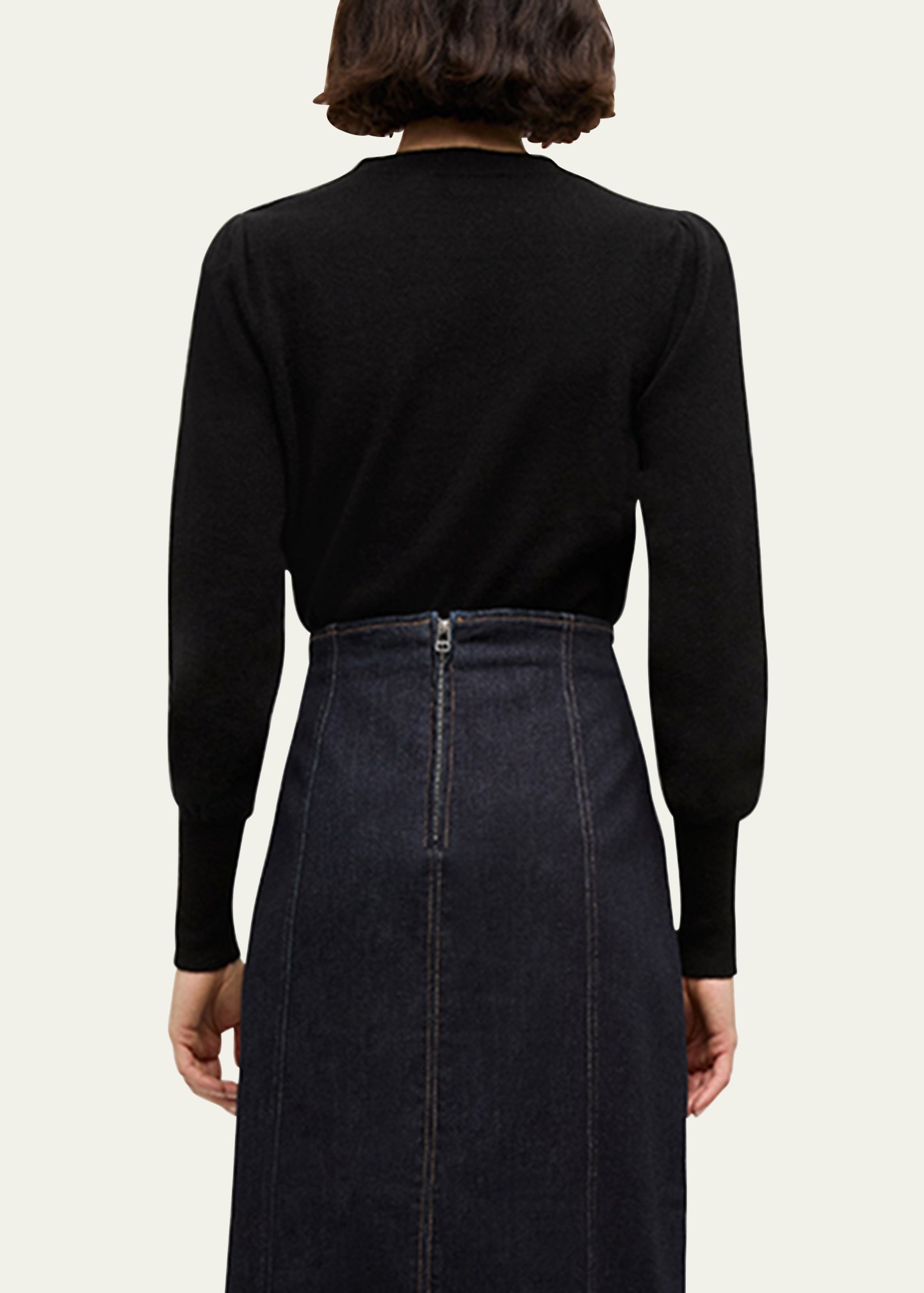 Nelia Cashmere Crewneck Sweater - 3