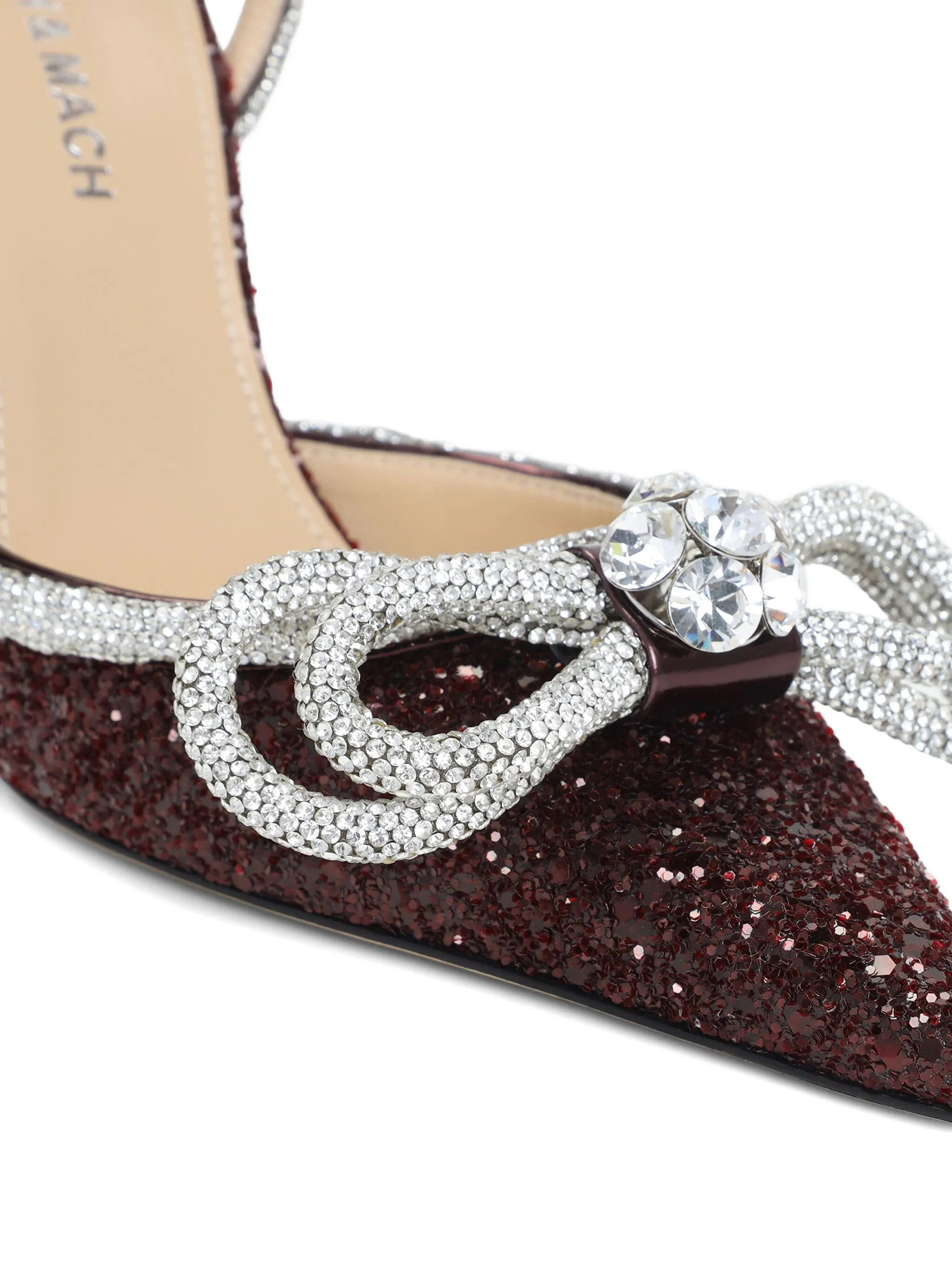 Mach & Mach 110mm Double Bow Crystal-embellished Pumps - 2