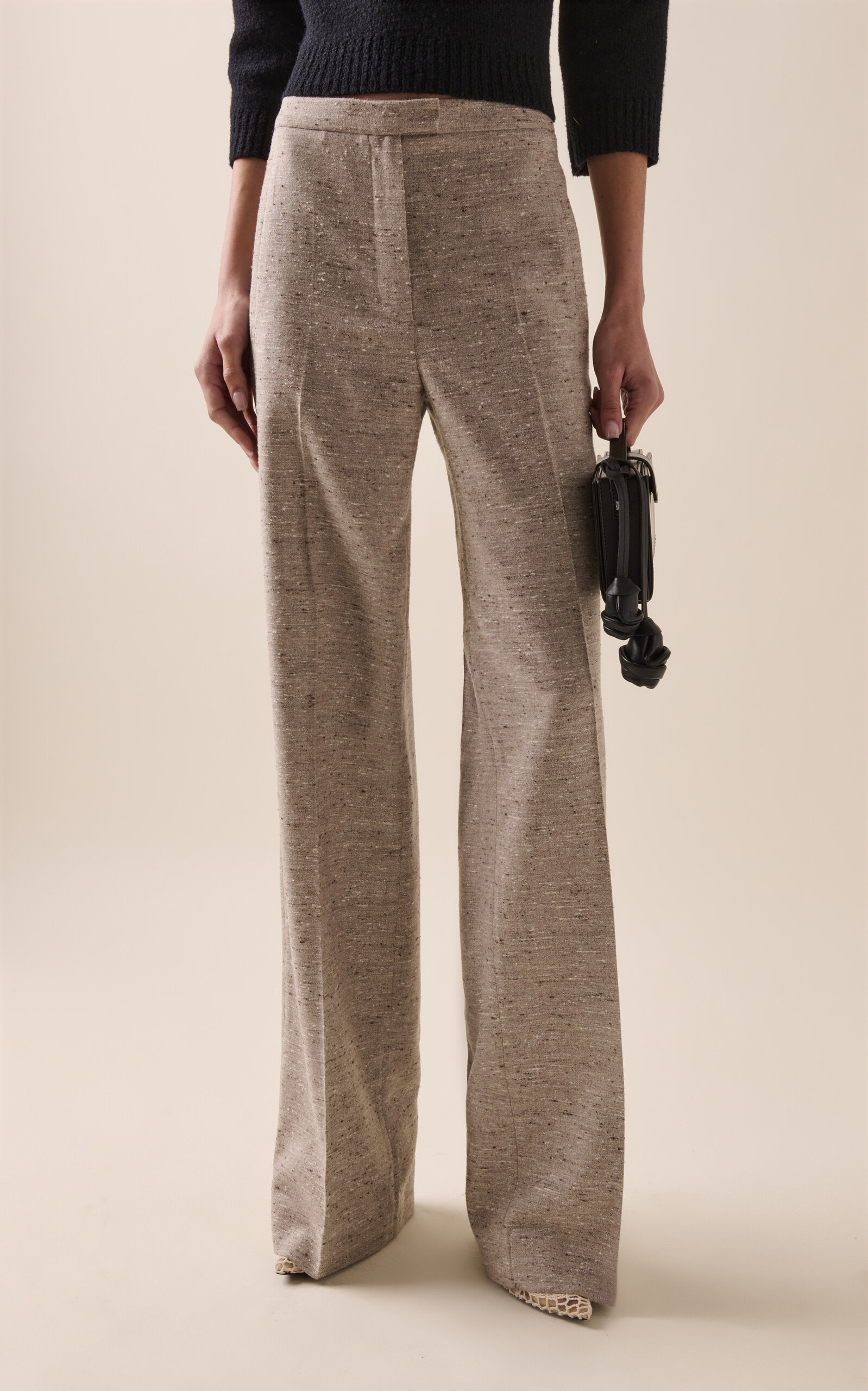 Silk Blend Trousers nude - 3