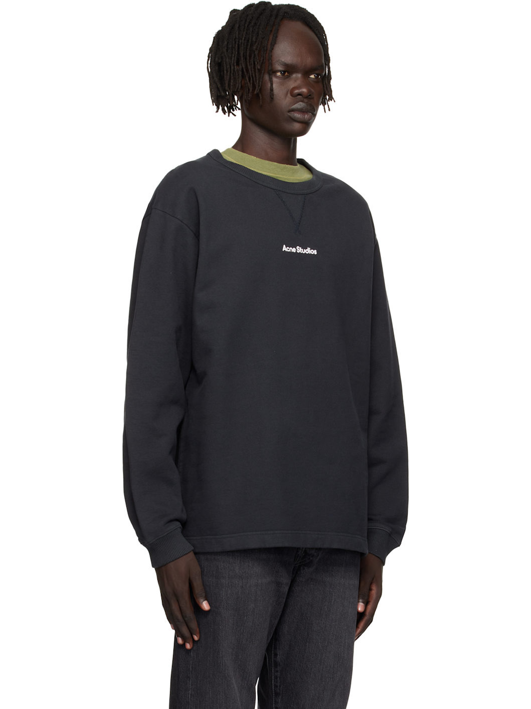 Black Logo Stamp Sweatshirt - 2