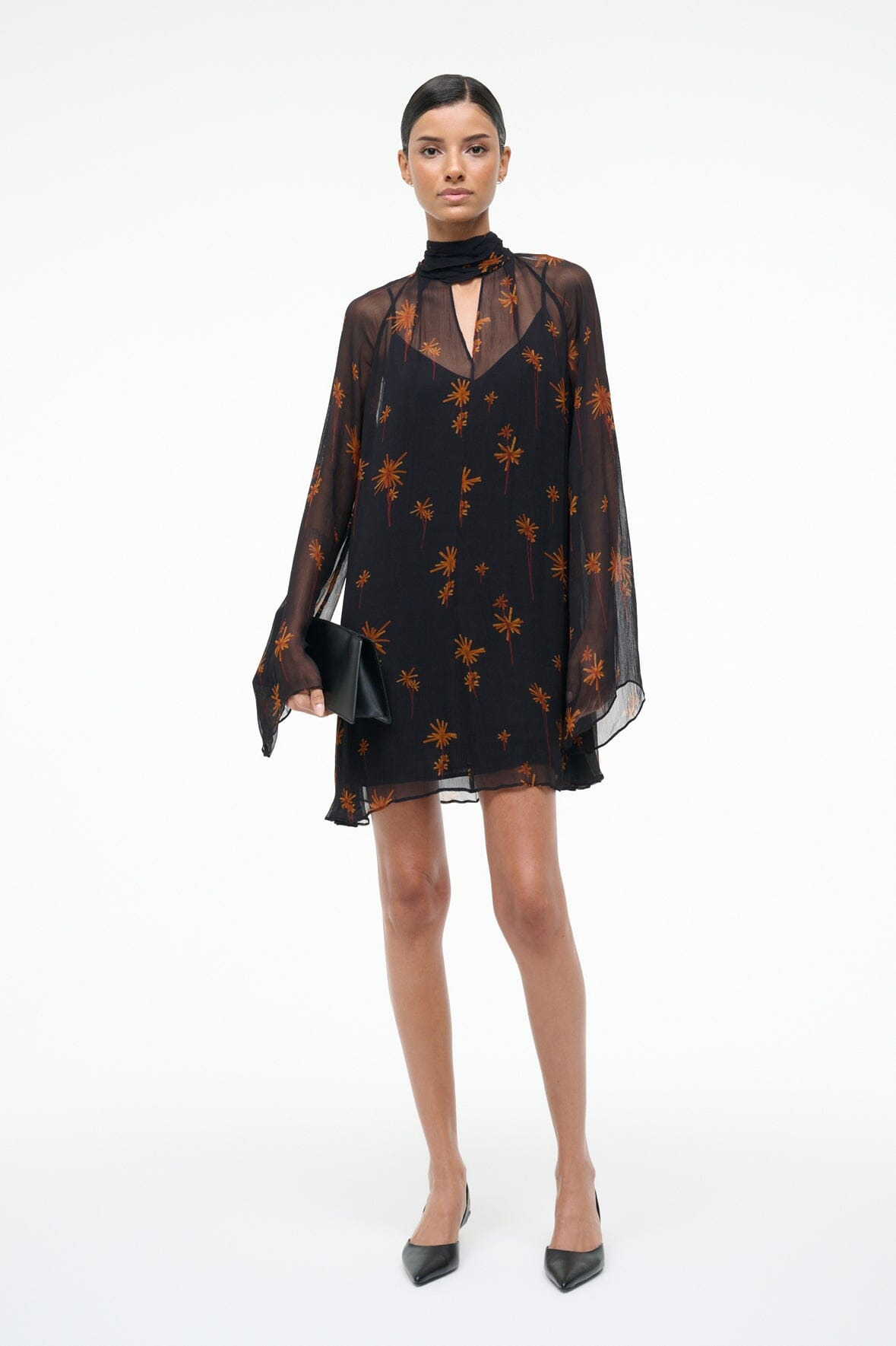 STAUD ESTHER MINI DRESS AUTUMN NIGHT - 2