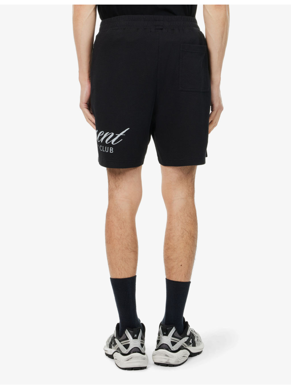 Owners Club Script two-slip-pockets regular-fit cotton-jersey shorts - 4