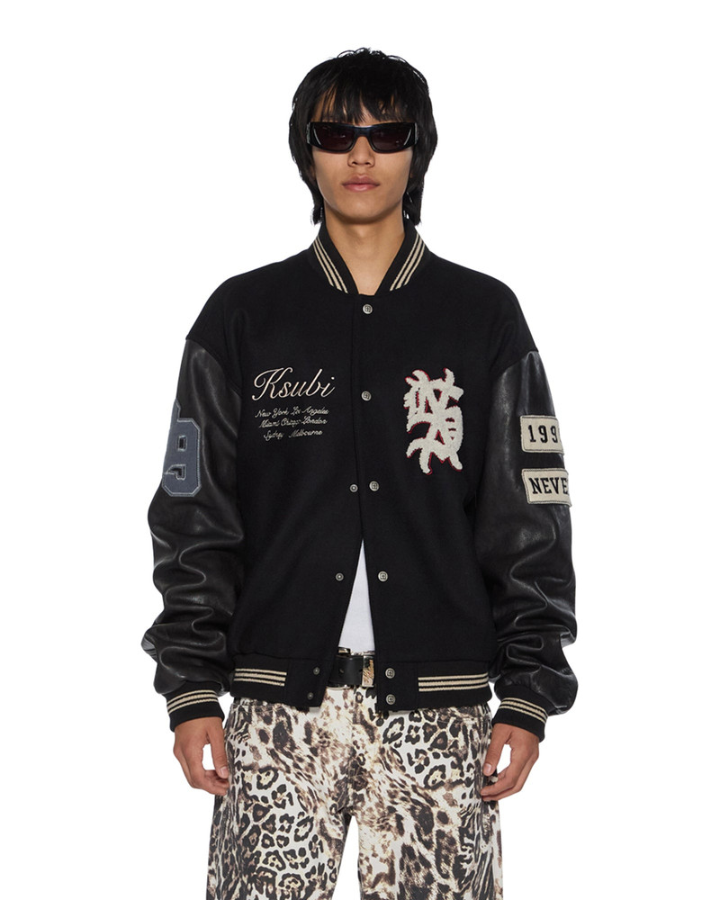 PLAYOFF VARSITY JACKET BLACK 9