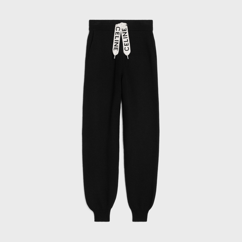 Celine track pants in cashmere wool 1