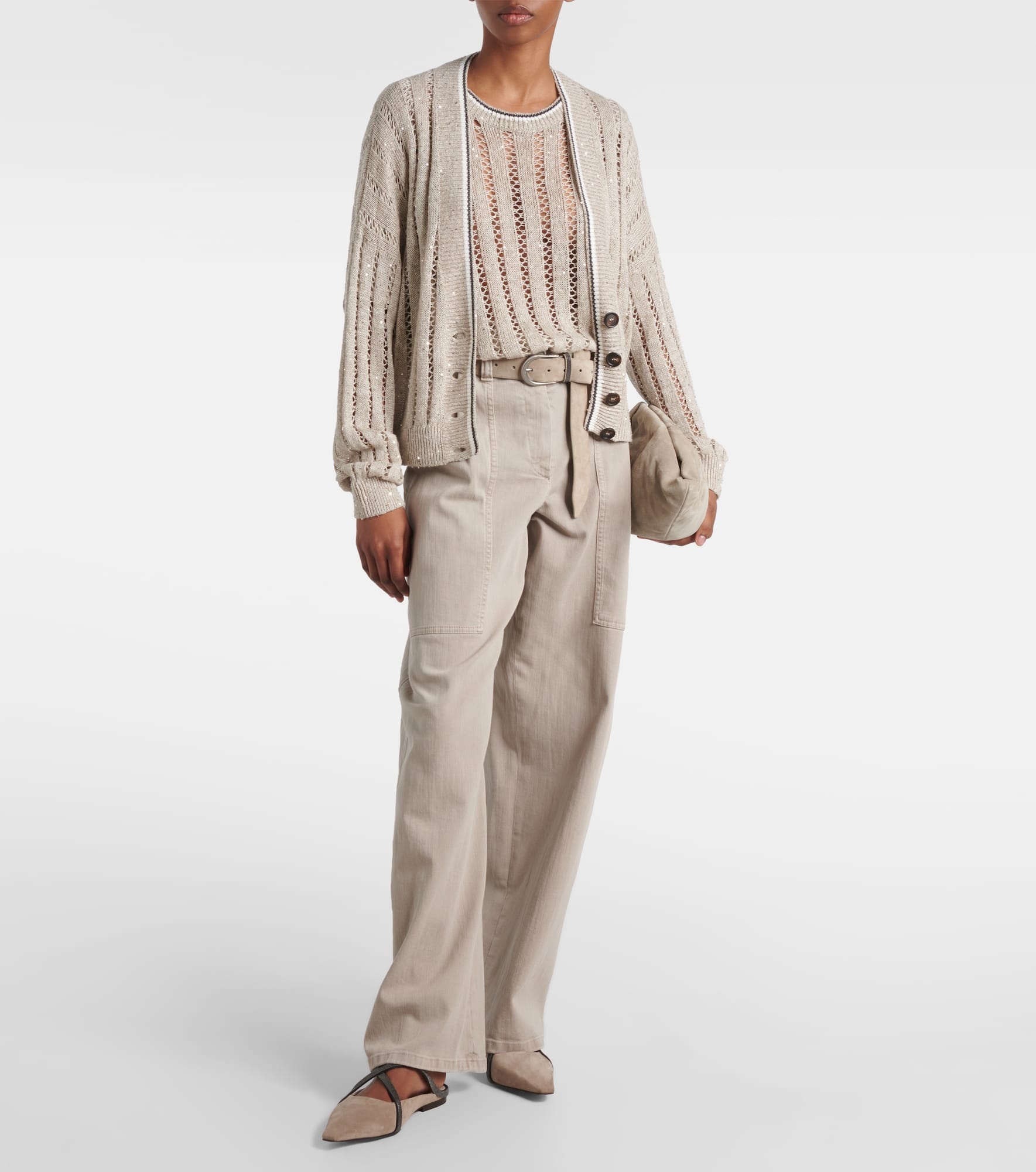 Monili suede mules - 3