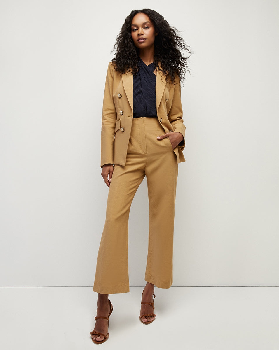 DOVA LINEN-BLEND PANT - 6