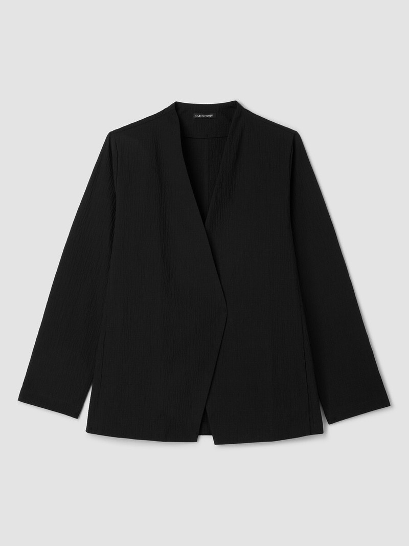 Organic Cotton Pucker Angled Jacket 1