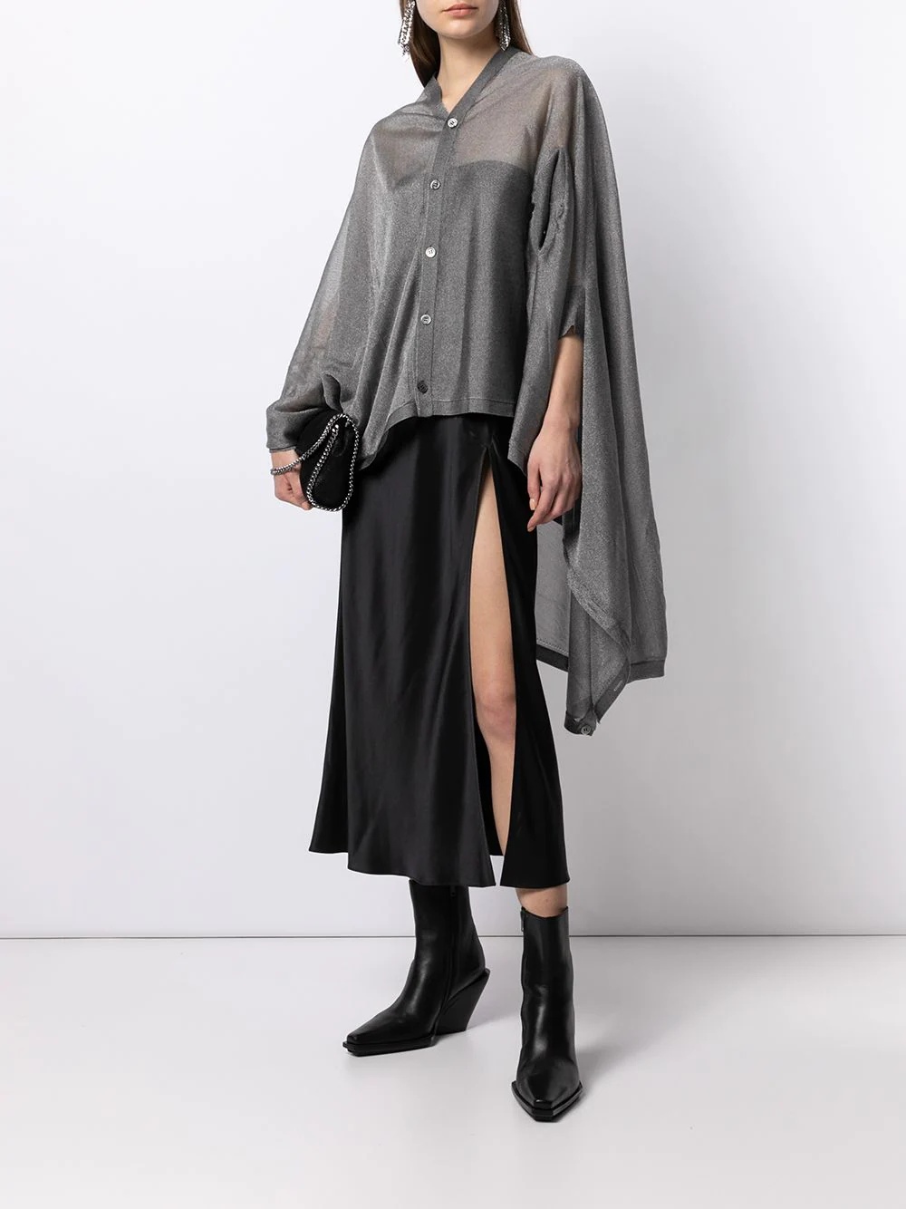 fine-knit sheer cardigan - 2