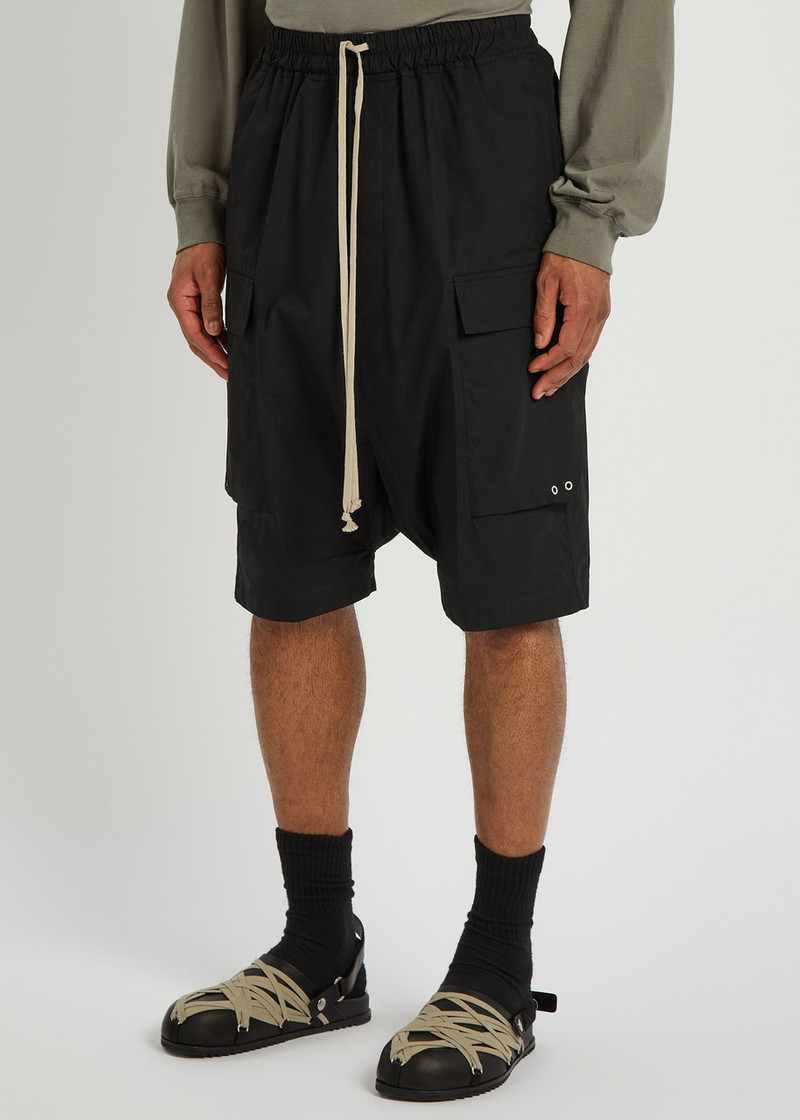 Rick Owens Rick Owens Cargo Pods Cotton-poplin Shorts outlook