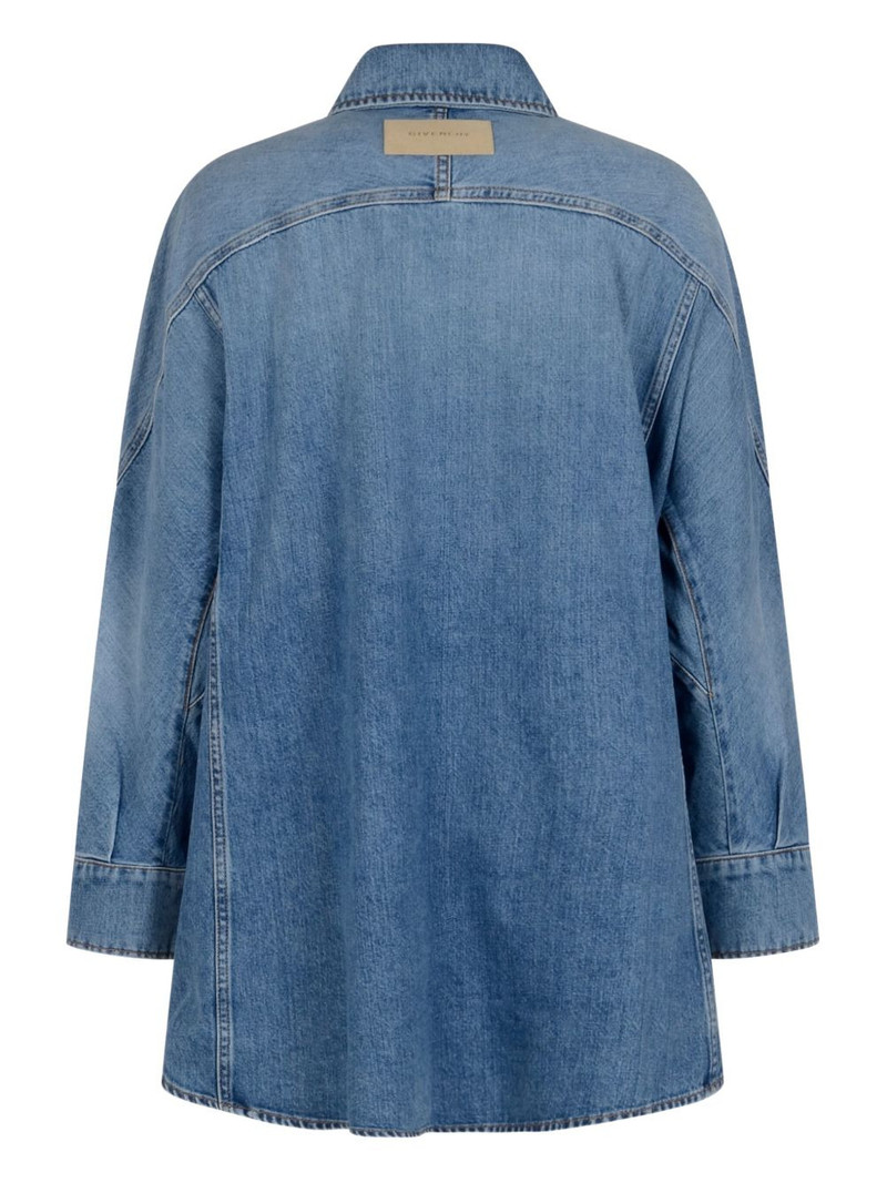Givenchy denim button-fastening shirt outlook