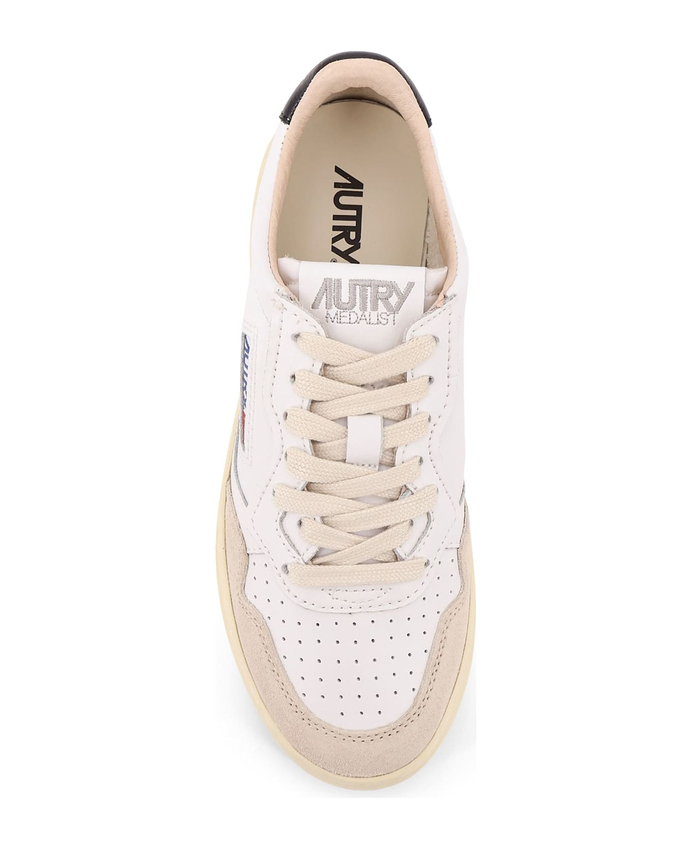 Medalist Low Leather Low-top Sneakers With Suede Inserts - 5