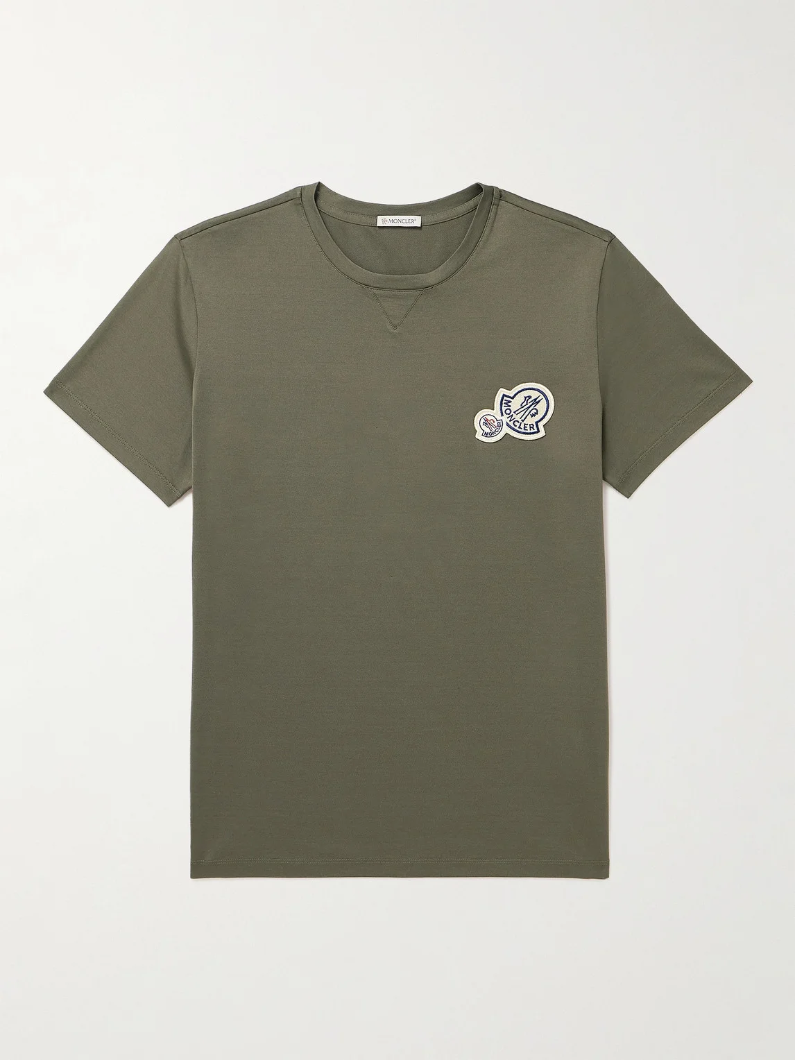Logo-Appliquéd Cotton-Jersey T-shirt - 1