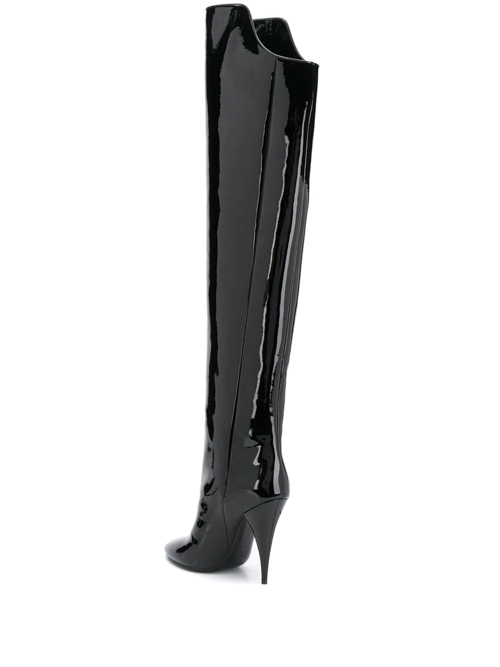 over-the-knee patent boots - 3