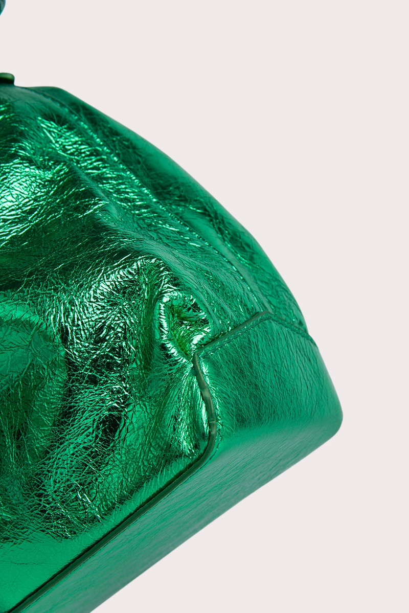 Mons Clover Green Metallic Leather 5