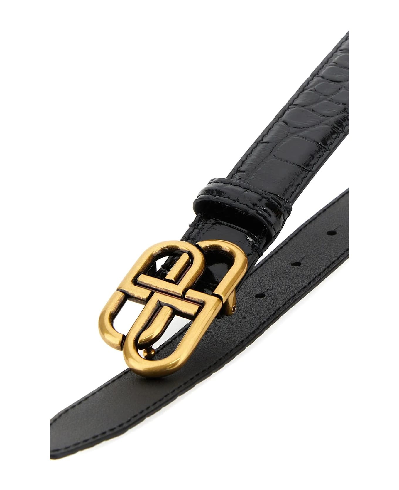 Black Leather Bb Belt - 4