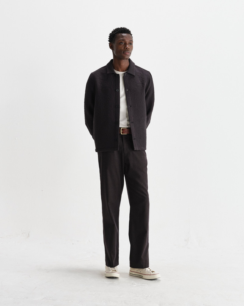 Rockley - Black Floral Quilted Cotton Overshirt 4