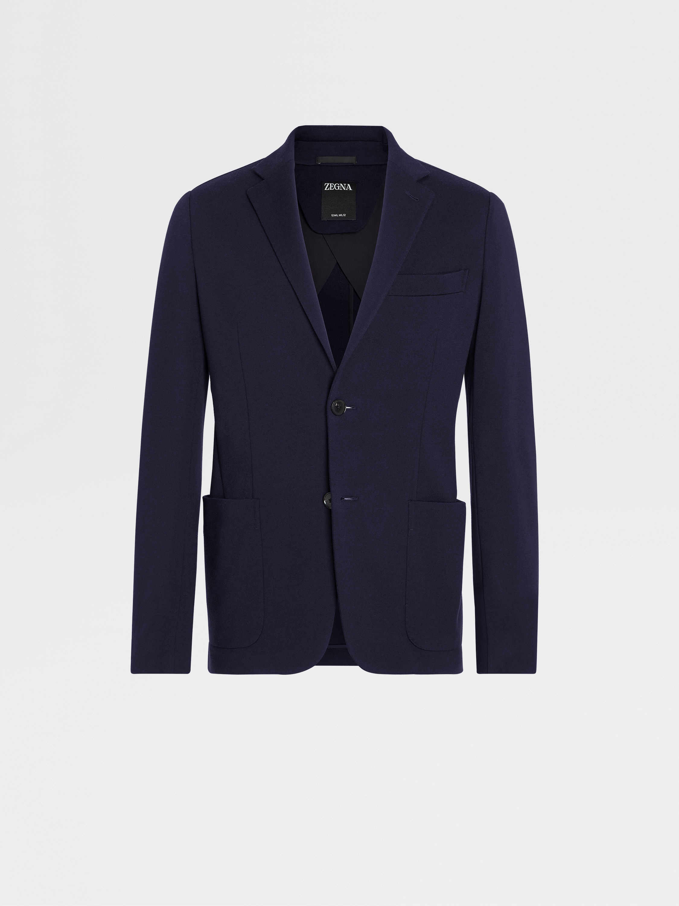 NAVY BLUE 12MILMIL12 WOOL SHIRT JACKET - 1