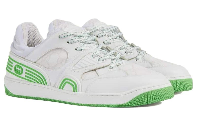 Gucci Basket Low 'White Demetra Green' 698785-2SHG0-9089 - 2