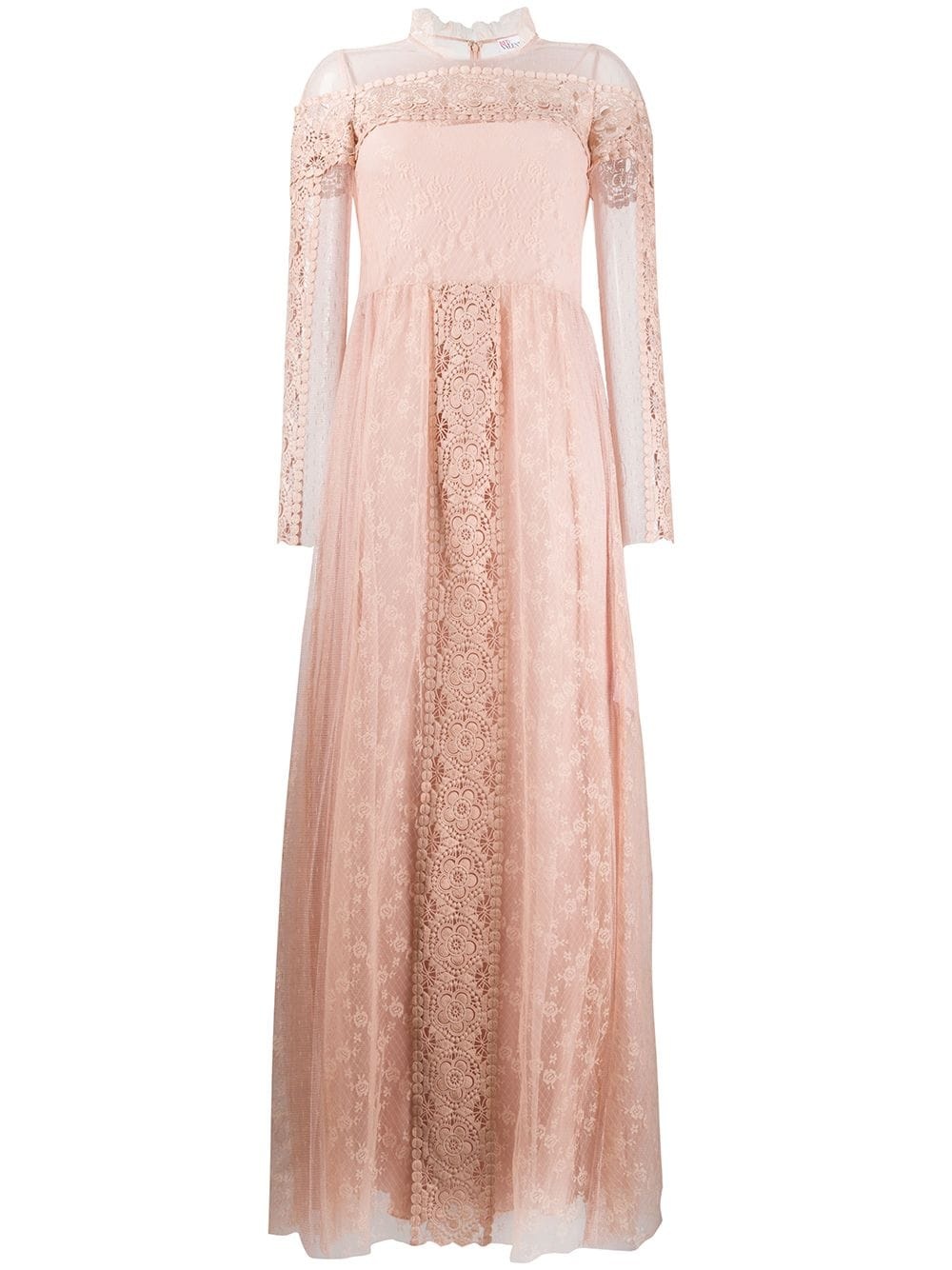 tulle lace maxi dress - 1