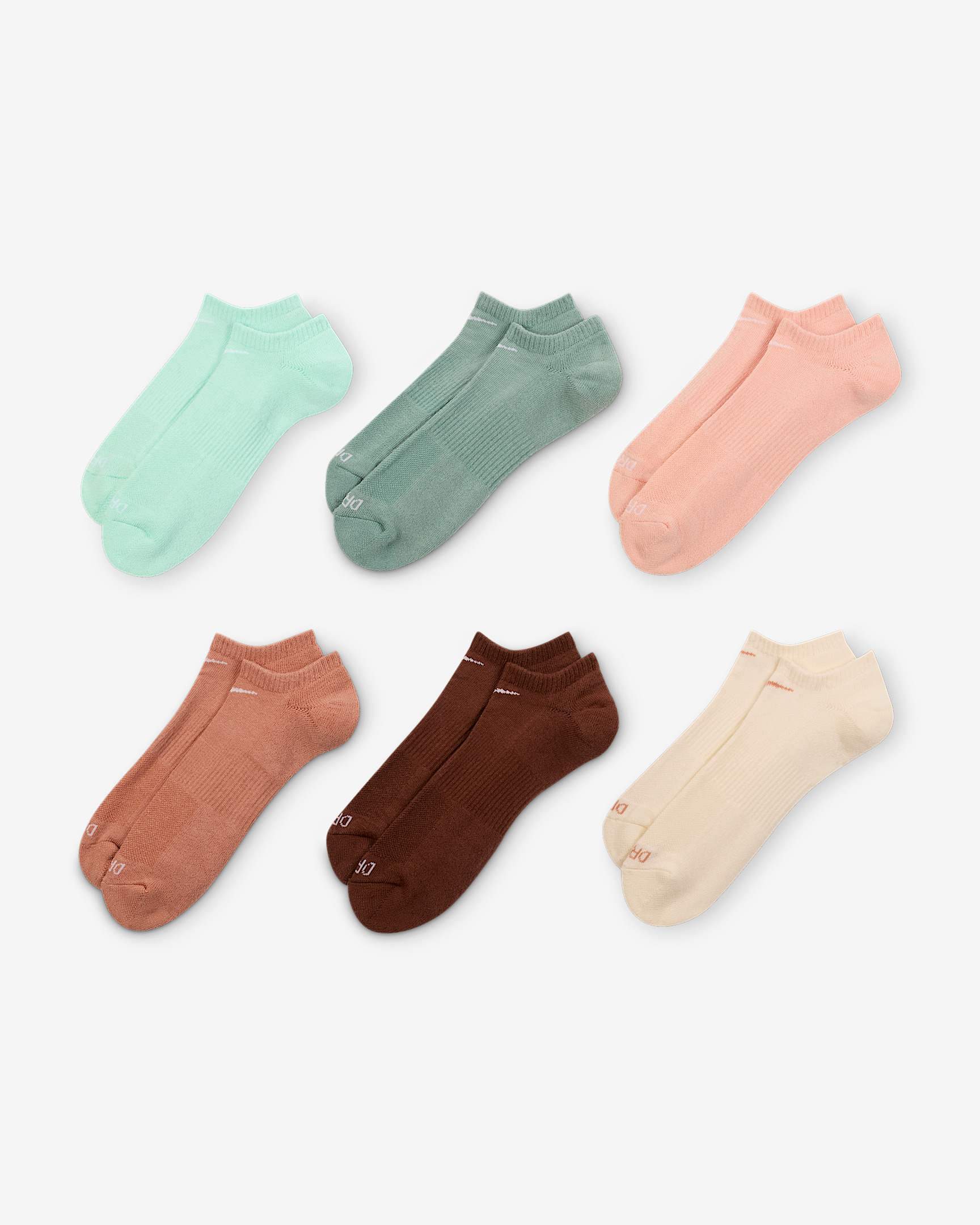 Nike Everyday Plus Cushioned Training No-Show Socks (6 Pairs) - 2