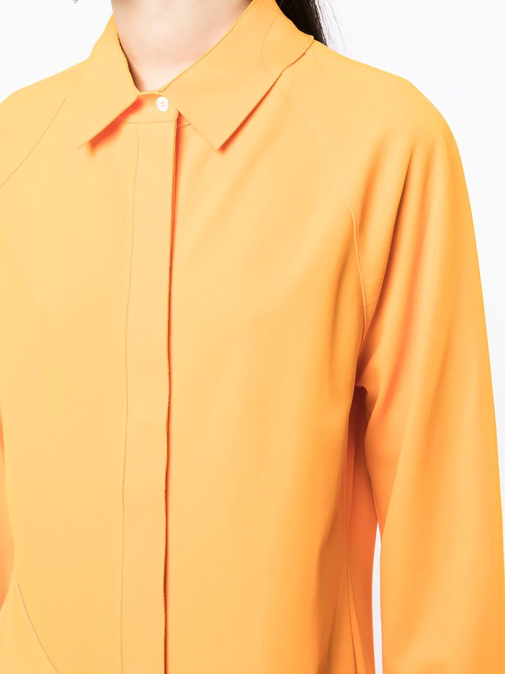 panelled shirt dress - 5