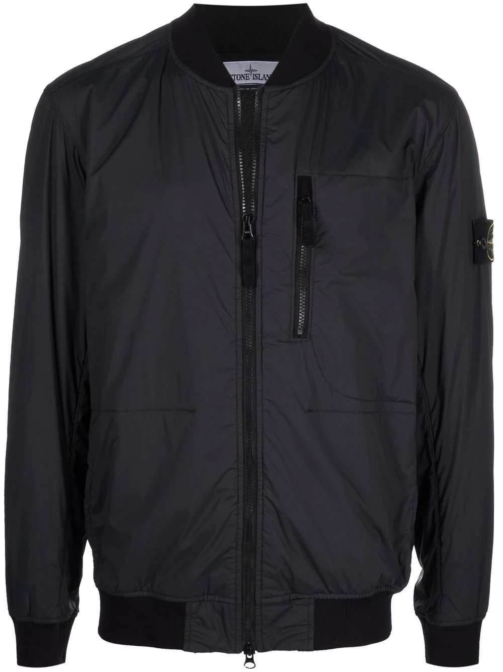 Compass-patch zip-up jacket - 1